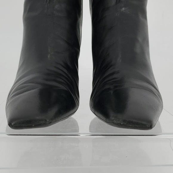 Cole Haan Black Leather Calf Boots Size 10 - Picture 7 of 13